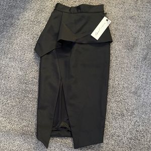 Black pencil skirt with slit!